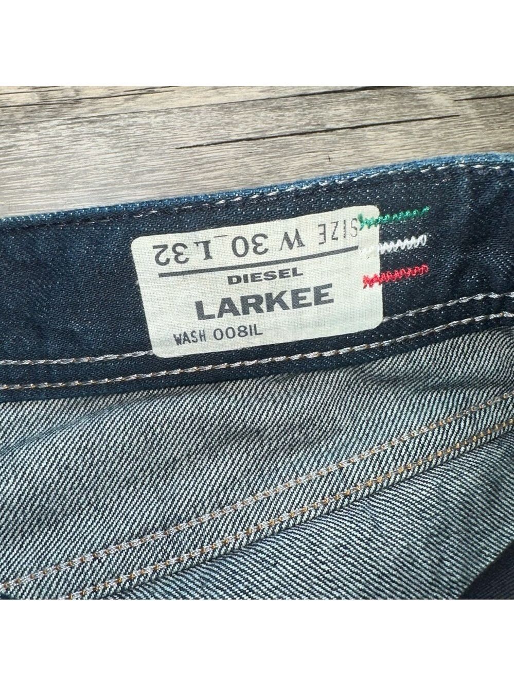 Diesel Larkee jeans SZ 30 W 32 L Made in Italy - Picture 13 of 13